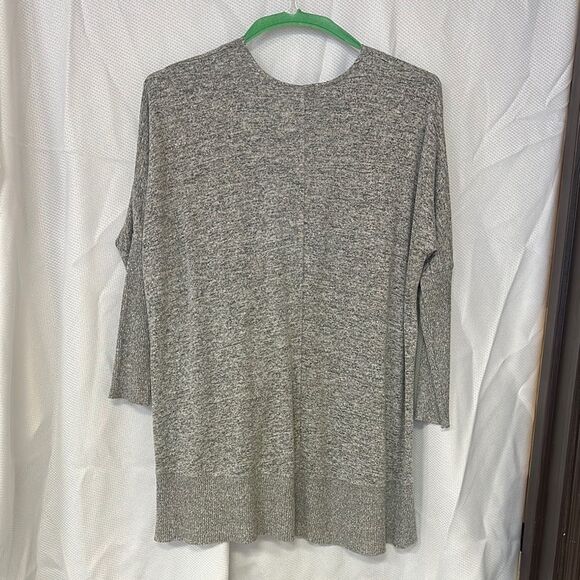 Miss Chievous Gray Asymmetrical Tunic 3/4 Sleeve - Picture 3 of 3